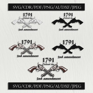 2nd amendment svg printable png vector stickers tatoo