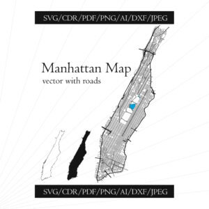 Manhattan map svg